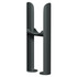 Copenhagen Anthracite Floor Standing Double Column Radiator Feet  Right Hand Side View