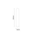 Copenhagen Anthracite Floor Standing Double Column Radiator Feet  Side on Product Measurements