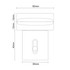 Hannover Set of 4 Anthracite Horizontal Radiator Brackets Side on Product Measurements