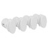 Hannover Set of 4 White Horizontal Radiator Brackets Left Hand Side View