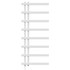 Alcudia White 1150mm x 500mm Electric Heated Towel Rail Front View