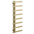 Alcudia Brushed Brass 1150mm x 500mm Heated Towel Rail Left Hand Side View