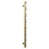 Alcudia Brushed Brass 1150mm x 500mm Heated Towel Rail Side on View