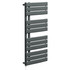 Basel Anthracite 1080mm x 550mm Flat Panel Electric Heated Towel Rail Left Hand Side View