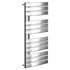 Basel Chrome 1080mm x 550mm Flat Panel Heated Towel Rail Left Hand Side View