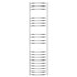 Vilnius Chrome 1200mm x 320mm Curved Heated Towel Rail Rail Front View