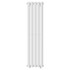 Bruges Vertical White Single Panel Radiator Front View