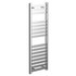 Cadiz Chrome Flat Panel Heated Towel Rail Left Hand Side View