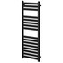 Cadiz Matt Black Flat Panel Heated Towel Rail Right Hand Side View