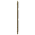 Cologne Brushed Brass Curved Heated Towel Rail Side on View