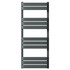 Dakar Anthracite Curved Heated Towel Rail Front View