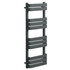 Dakar Anthracite Curved Heated Towel Rail Left Hand Side View