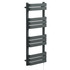 Dakar Anthracite Curved Electric Heated Towel Rail Left Hand Side View