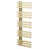 Helsinki Brushed Brass Straight Heated Towel Rail Right Hand Side View