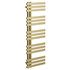 Helsinki Brushed Brass Straight Heated Towel Rail Left Hand Side View