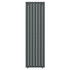 Hannover Vertical Anthracite Double Panel Radiator Front View