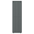 Hannover Vertical Anthracite Single Panel Radiator Front View