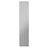 Hannover Vertical Chrome Single Panel Radiator Front View