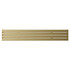 Hannover Latitude Brushed Brass Single Panel Radiator Front View
