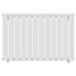 Hannover Horizontal White Single Panel Radiator Front View