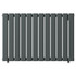 Hannover Horizontal Anthracite Single Panel Radiator Front View