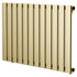 Hannover Horizontal Brushed Brass Single Panel Radiator Right Hand Side View