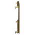 Hannover Horizontal Brushed Brass Single Panel Radiator Side on View