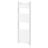 Malmo White Round Bar Electric Heated Towel Rail Right Hand Side View