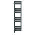 Meribel Anthracite Curved Corner Electric Heated Towel Rail Left Hand Side View