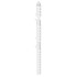 Halle White Vertical Double Column Heated Towel Rail Side on View