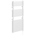Halle White Vertical Double Column Electric Heated Towel Rail Left Hand Side View