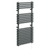 Halle Anthracite Vertical Double Column Electric Heated Towel Rail Left Hand Side View