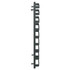 Monaco Anthracite Curved Electric Heated Ladder Rail Side on View