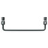 Monaco Anthracite Curved Electric Heated Ladder Rail Top Down View