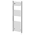 Porto Chrome Round Bar Electric Heated Towel Rail Right Hand Side View