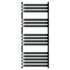 Vienna Anthracite Curved Heated Towel Rail Front View
