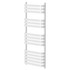 Vienna White Curved Heated Towel Rail Right Hand Side View