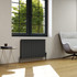 Kartell Allegro Grey Horizontal Double Panel Radiator Front View