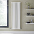 Kartell Aspen White Vertical Single Panel Radiator Front View