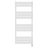 Dakar White Curved Digital Thermostatic Electric Heated Towel Rail Front View