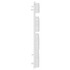 Dakar White Curved Digital Thermostatic Electric Heated Towel Rail Side on View