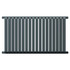 Eindhoven Horizontal Anthracite Double Panel Radiator Front View