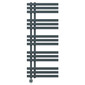 Helsinki Anthracite Straight Digital Thermostatic Electric Heated Towel Rail Front View