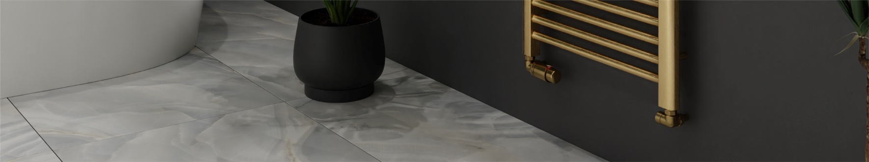 Angled Thermostatic Radiator Valves at Top Radiators