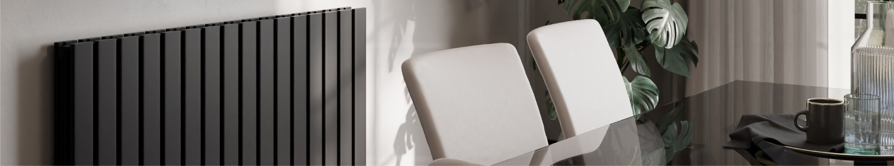 Black Radiators at Top Radiators