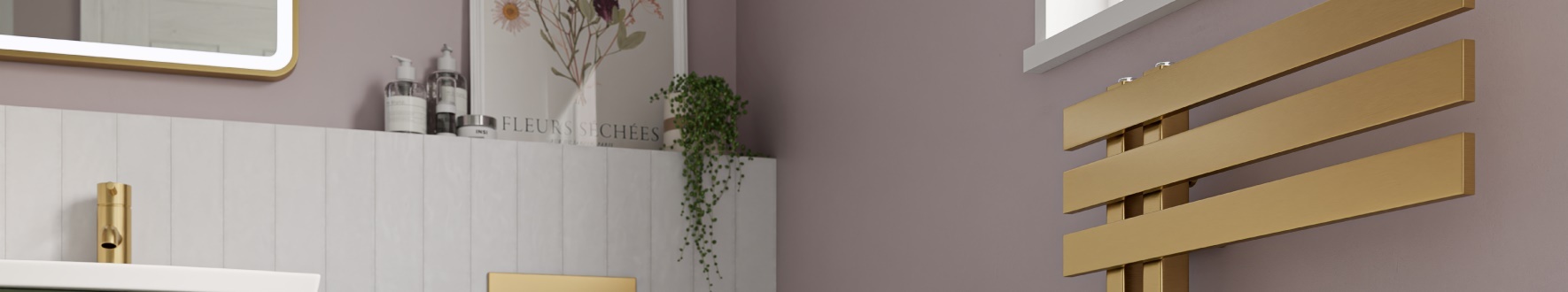 Modern Towel Rails at Top Radiators