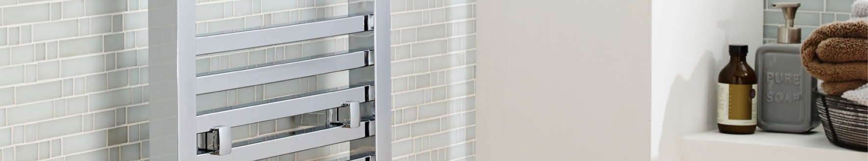 Nuie Towel Rails at Top Radiators