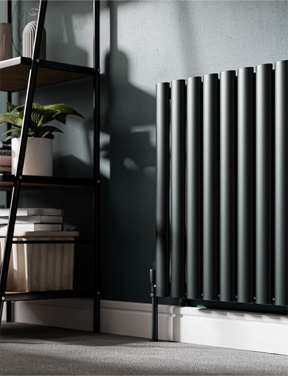 Black Heating at Top Radiators