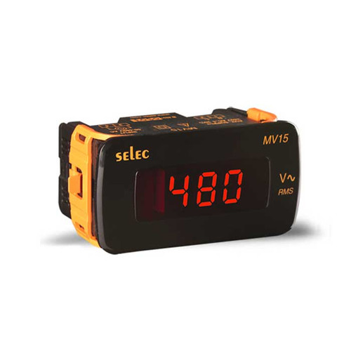 MV15 LED Voltmeter,1Ø