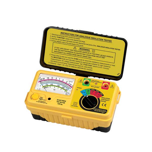 1180 IN Analog Insulation Tester (250V, 500V, 1000V)